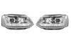 Far Volkswagen Transporter/Multivan (T5), 10.2009-, model tuning, montare fata, stanga+dreapta, semnalizare dinamica; H1+H1; manual; cromat, transpar