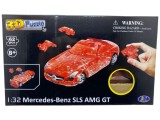 Puzzle 3D Mercedes Benz SLS AMG gt, rosu