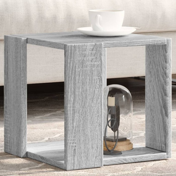 vidaXL Măsuță de cafea, gri sonoma, 32x32x30 cm, lemn prelucrat 848148