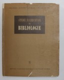 STUDII SI CERCETARI DE BIBLIOLOGIE VOL 2 1957