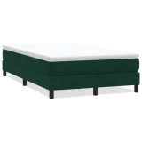 Cumpara ieftin Pat cu arcuri fara saltea verde inchis 120x220 cm catifea
