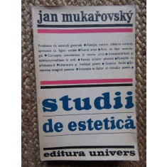 STUDII DE ESTETICA de JAN MUKAROVSKY, 1974