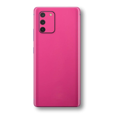 Set Doua Folii Skin Acoperire 360 Compatibile cu Samsung Galaxy S10 Lite - Wrap Skin Hot Glossy Pink foto