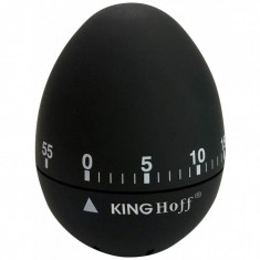 Cronometru de bucătărie Kinghoff KH 1620, 60x75mm, Oțel, Corp din cauciuc, Negru