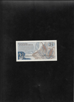 Indonezia 2.5 2 1/2 rupii rupiah 1961 seria097536 unc foto