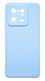 Husa de protectie din silicon pentru Xiaomi 13 Pro, SoftTouch, interior microfibra, Albastru deschis, Oem