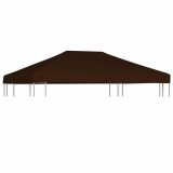 VidaXL Acoperiș pentru pavilion, 310 g/m&sup2;, maro, 3 x 4 m