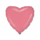 Balon Folie Inima Rosu Pastel - 45 cm