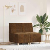 vidaXL Fotoliu 2 pcs Maro 55 x 74 x 82 cm Piele ecologică de suede