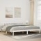 vidaXL Cadru pat foarte lung fără saltea alb 180x220 cm lemn masiv pin
