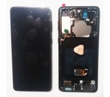 Display ecran cu Touchscreen si Rama pentru Samsung S21 Plus 5G, G996, OLED, Negru, Compatibil