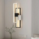 Cumpara ieftin Aplica LED 30W, 2 dreptunghiuri negru+ alb, lumina neutra