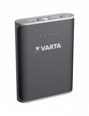 Acumulator extern Varta Powerbank 6000mAh Li-Ion cu 2 iesiri USB 2,4A si 1A + lanterna foto