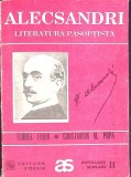 ALECSANDRI. LITERATURA PASOPTISTA-FLOREA FIRAN, CONSTANTIN M. POPA-361643