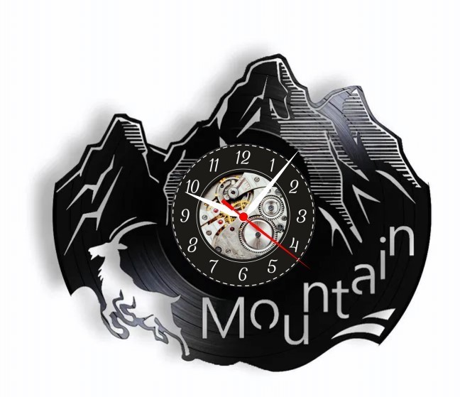 CAPRA NEAGRA IN MUNTI- ceas de perete