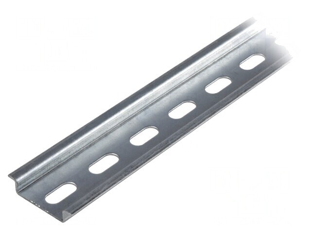 Șină DIN TS35 1m Perforată Oțel Zincat 7.5mm