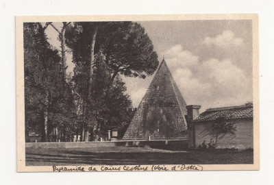 FV4-Carte Postala- ITALIA - Roma, Piramide di Caio Cestio, necirculata 1934 foto
