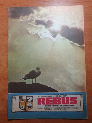 revista rebus 15 iulie 1987 foto