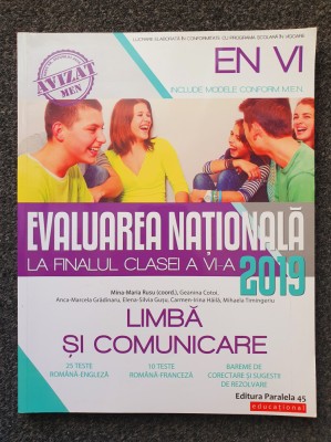 EVALUAREA NATIONALA LA FINALUL CLASEI A VI-A LIMBA SI COMUNICARE 2019 foto