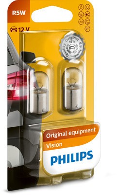 SET 2 BECURI AUXILIARE R5W BA15s 12V (blister) PHILIPS 78751 foto