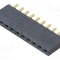 Conector şiruri pini mamă 10 pini 2,54mm THT aurit SAMTEC