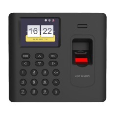 Terminal standalone IP, gestioneaza timpul de prezenta, pontaj cu cititor amprenta, Card Mifare, Wi-Fi - HIKVISION DS-K1A802AMF-B foto