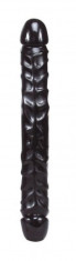 Dildo dublu - Flexibil - 30 cm - Negru foto