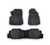 Covorase Auto Tip Tavita Cauciuc ALM Citroen Berlingo II 2008-2018, Negru, Fata + Spate, Fixare Podea