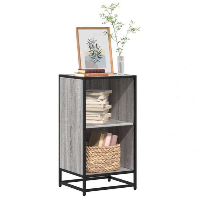 Gossi biblioteca, gri sonoma, 40x35x76 cm, lemn prelucrat