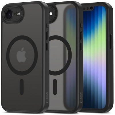 Husa MagSafe pentru Apple iPhone 16e, Tech-Protect, Magcam, Neagra foto