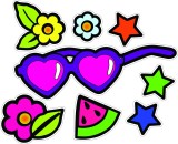 Cumpara ieftin Sticker decorativ, Summer, Multicolor, 73 cm, 7435ST, Oem