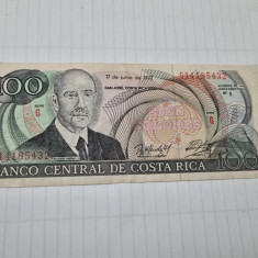bancnota costa rica 100 c 1992