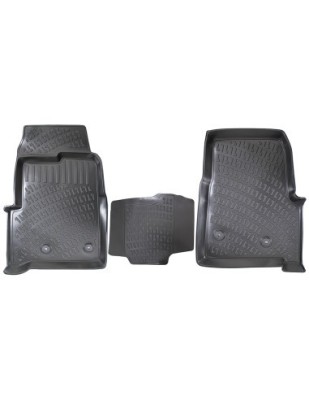 Set covorase auto din cauciuc tip tavita pentru Ford Transit Custom (Fata) 2012- foto