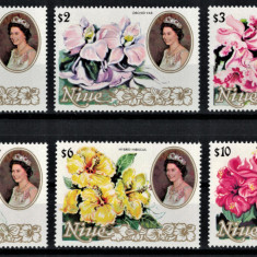 NIUE 1981 - Flori, Regina Elizabeta / serie completa MNH (CV 42€)