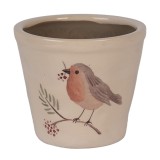 Cumpara ieftin Ghiveci flori ceramica multicolora Pasare 12x11 cm