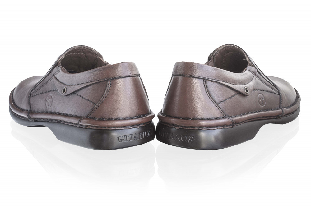 Pantofi barbati piele naturala Gitanos Git-11-M, 41, Maro | Okazii.ro