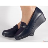 Cumpara ieftin Pantofi platforma bleumarin gel pe talpa (cod 523020)
