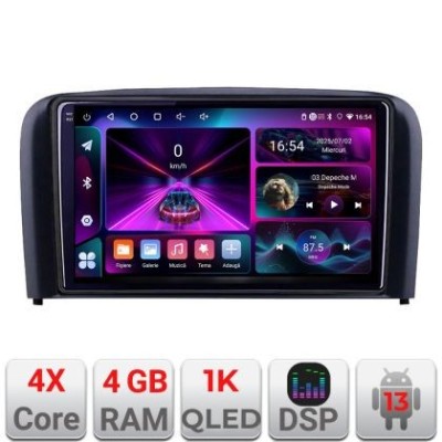Navigatie Volvo S80 2004-2006 A-S80 4+64 InCell Display 1K Android Waze USB Navigatie Internet Youtube Radio CarStore Technology foto