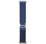 Curea THD Alpine Loop, compatibila cu Apple Watch Ultra2 49 mm, Apple Watch 45 mm seria 9, Apple Watch SE 44 mm, marime universala, culoarea albastru