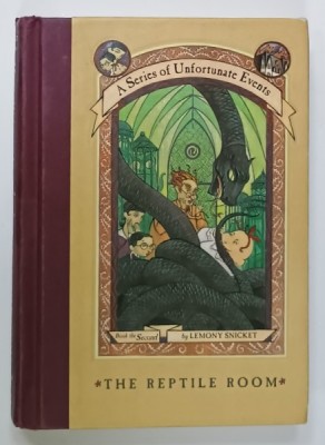 &amp;#039; A SERIES OF UNFORTUNATE EVENTS &amp;#039; , BOOK THE SECOND : THE REPTILE ROOM by LEON SNICKET , illustrations by BRETT HELQUIST , 1999 foto