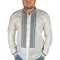 Bluza tip ie barbati BR24 alb/gri , marimea L