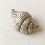 Cutie Bijuterii Argintata Scoica Art Nouveau Vintage 15cm Caseta Colectie