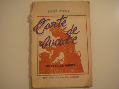 Carte de bucate -retete la minut- Rodica Szkoblei Editura V.D. et Co. Logos 1990 foto