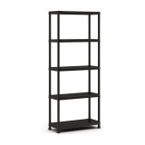 Raft din plastic, pentru depozitare, Keter Plus Shelf 75/5, 75 x 32 x 177 cm, negru, 25 kg/polita