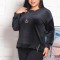 Bluza dama catifea negru - 44Marimea