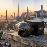 Cumpara ieftin Cască Moto Modulară Flip-Up Negru Mat cu Vizieră Dublă și Ventilație - Cască