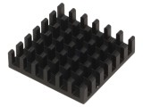 Radiator Aluminiu Negru 25x25x6mm