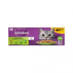 Whiskas Adult, hrana umeda pentru pisici, selectii mixte in aspic, 40 x 85 g
