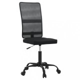 Scaun de birou, negru, plasa textila