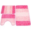 Set covorase baie, roz, set 3 bucati